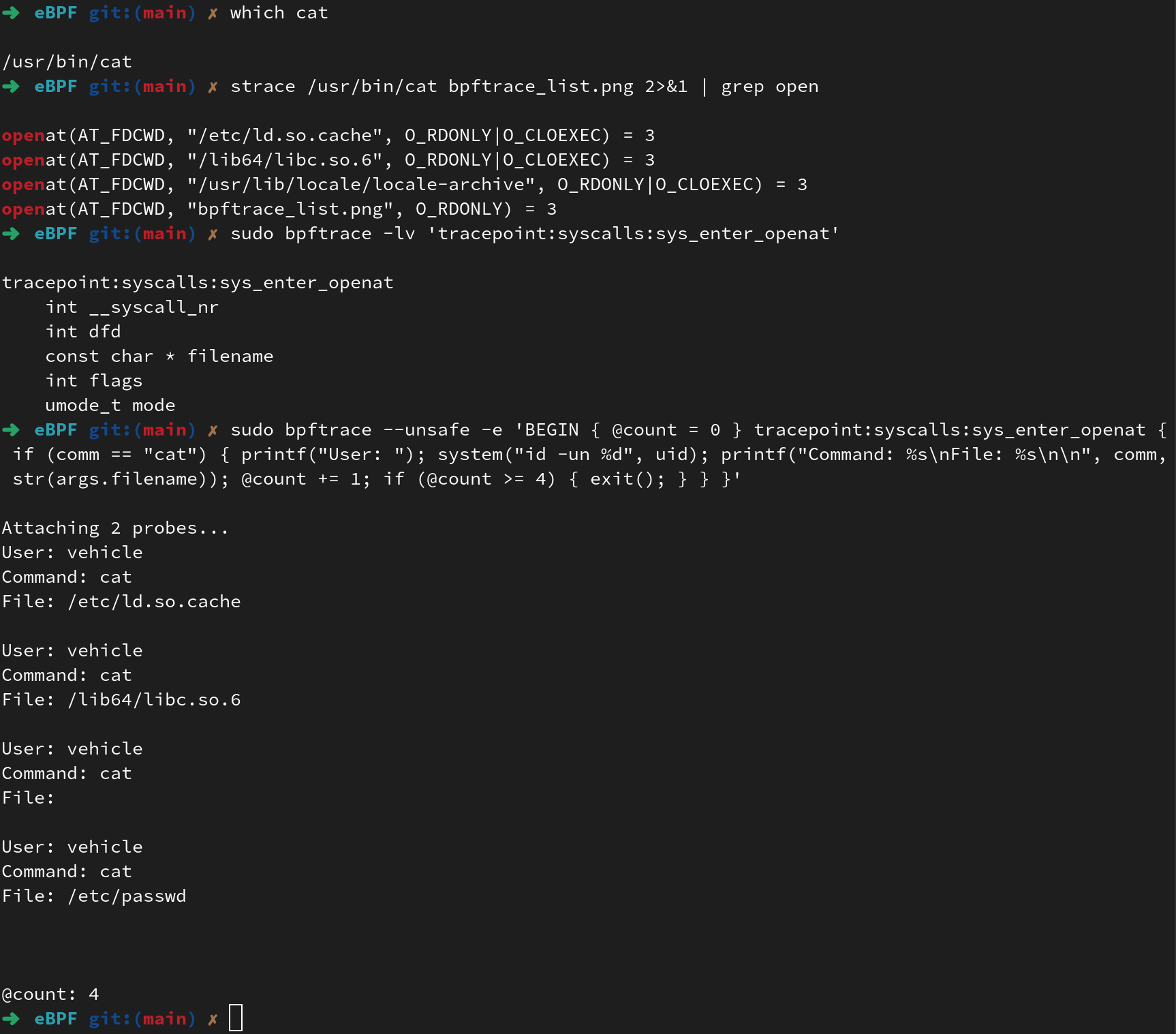bpftrace example